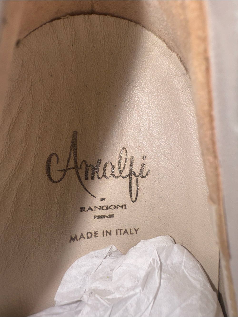 Amalfi by RANGONI Italian white and beige leather loafers - Picture 4 of 8